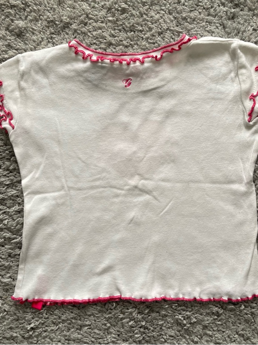 G-Unit Y2K 2000s Baby Tee With Heart Rhinestone - Picture 6 of 8